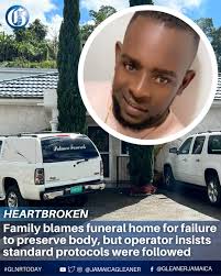 A funeral home in Trelawny is under fire from the grieving relatives of  32-year-old Kamar Brown, whose family says they are now forced to hold a  closed-casket funeral due to the state