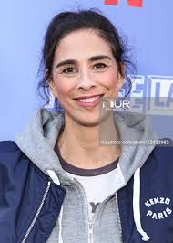 American actress, writer, and stand-up comedian Sarah Silver...