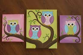 Easy Acrylic Painting Ideas For Beginners On Canvas Google Search Owl Canvas Painting Owl Painting Owl Canvas