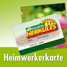 Heimwerkerkarte Herkules Bau Garten Markt
