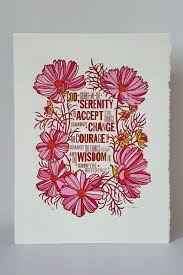 Pink Cosmos Serenity Prayer Wall Art Linocut Serenity Prayer Etsy Serenity Prayer Wall Art Serenity Prayer Art Serenity Prayer Etsy Choose your favorite serenity prayer designs and purchase them as wall art, home decor, phone cases, tote bags, and more! pinterest
