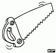 To print saw coloring pages click on the link of required size.this will open a new window of printable coloring image.in the new window you will see print link on upper right corner of window, click on the link to print saw coloring page. Tools And Utensils Coloring Pages Printable Games Printable Coloring Book Coloring Pages Printable Coloring