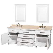 Add style and functionality to your bathroom with a bathroom vanity. Berkeley 80 Double Bathroom Vanity White Beautiful Bathroom Furniture For Every Home Wyndham Collection