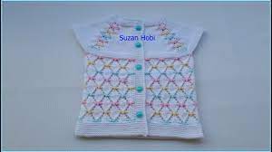Ajurlu Baklava Dilimi Modeli Kiz Bebek Yelegi Detayli Anlatim 1 Bolum Baby Knitting Patterns Bebek Desenler