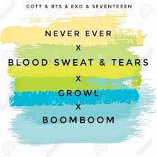 Beli produk nama bts exo got7 berkualitas dengan harga murah dari berbagai pelapak di indonesia. Stream Got7 Bts Exo Seventeen Never Ever Blood Sweat Tears Growl Boomboom Mashup By Listenclouds Listen Online For Free On Soundcloud
