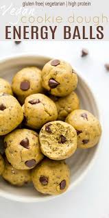 Vegan Cookie Dough Energy Balls No Bake Energy Balls Recipe Cookie Dough Vegan Cookies Vegan Cookie Dough