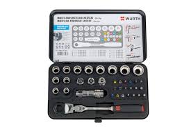 Reliefs et marquages à chaud soft pour un confort tactile et un nettoyage facile. Coffret Cliquet Et Douilles Traversants Wurth Outre Mer