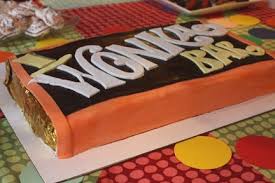 Wonka Cake For A Wonka Party Chocolate Bar Cakes Cake Candy Bar Cake
