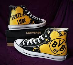 Bequem, sicher und schnell online bestellen. Handpainted Chucks Bvb Design Schuhe Converse Bvb Dortmund