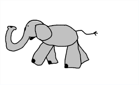 Hi all, here we are with very simple drawing tutorials to keep the kids busy during their holidays. Cartoon Media Cartoon Drawing Simple Sketch Elephant
