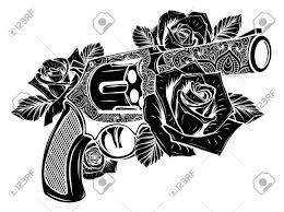 See more ideas about leaf drawing, pot leaf, body art tattoos. Vector Illustration Of Guns On The Flower And Ornaments Floral Royalty Free Cliparts Vectors And Stock Illustration Image 135839007