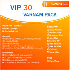 Refer below for the unifi vip package details. Unifi Vip 30 Varnam Pack Tm Unifi Broadband