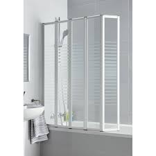 Pare Baignoire 5 Volets Blueaqua Laguna Verre Securit 3 Mm Serigraphie Paroi Baignoire Paroi De Douche Rideau Douche