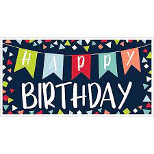 See more ideas about happy birthday posters, birthday background, birthday background images. A Reason To Celebrate Happy Birthday Horizontal Banner 65in X 33 1 2in Party City