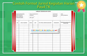 Kompetensi teknik bentuk instrumen observasi (langsung atau pedoman observasi tidak langsung) daftar cek dan skala penilaian disertai rubrik sikap penilaian diri lembar penilaian diri penilaian antarpeserta lembar penilaian didik antarpeserta didik jurnal lembar jurnal contoh instrumen penilaian sikap 1. Contoh Format Jurnal Kegiatan Harian Paud Tk Operator Sekolah