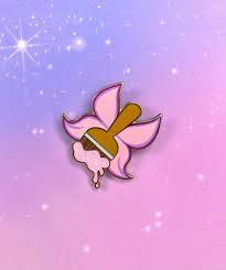 Neopets Paint Brush Faerie Brush Gold Glitter Small Enamel Pin - Etsy