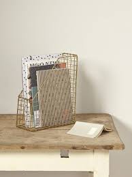 Porte Documents Metal Filaire Dore Deco Decoration Maison Objet Deco