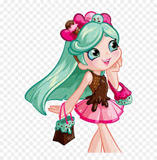 Then using crayons or colored pencils to make a nice picture your own way. Shopkins Shoppies Peppa Mint Cartoon Hd Png Download Vhv