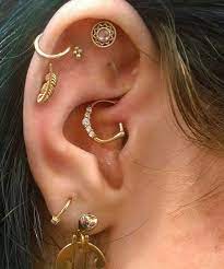 Cute Piercings Outer Conch Piercing Helix Piercing Ring Plugs Earrings