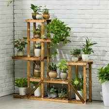 Outdoor plant stands, tiered wooden & metal garden flower pots stands uk. 5 Tier Plant Stand Corner Dispaly Shelf Ladder Planter Flower Pot Garden Rack Uk Ebay