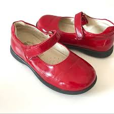 Primigi Girls Red Patent Shiny Mary Jane Shoes 28