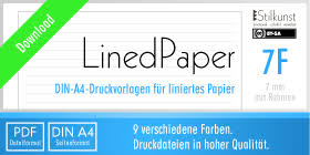 Digitale fotografie spectacular liniertes papier vorlage motiviere dich, in deinem. Druckvorlage Din A4 Liniertes Papier 7 Mm Mit Rahmen Stilkunst De
