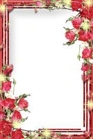 Frame Rose Photoshop Flower Frame Flower Border Floral Border Design