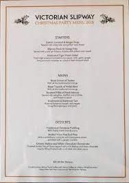 By an affectation of refinement, the menu, or bill of fare, which it is now customary to place opposite guests at english dinner. This Years Christmas Party Menu The Victorian Slipway Facebook