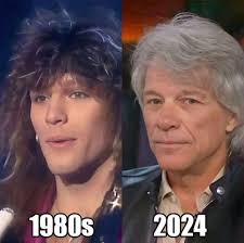 Jon bon Jovi 40 years apart. 😲❤️🎸 #rocknroll #RockAndRoll #thebest #usa  #rockmania #rockstar #USAToday #rockband #rockmusic #Trending #music #rock