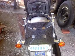 In fact, a sissy bar can serve as a very handy passenger backrest, or as an anchor to lash some luggage down for your next trip. Homemade Luggage Rack Harley Davidson Forums
