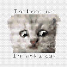 Explore cat cross stitch patterns, gift ideas, free cross stitch pattern, cross stitch tutorials, diy instruction, and share ideas for handmade projects. Pattern A Small Pattern Featuring Everyone S Favourite Cat Lawyer Link To Free Download In Comments Crossstitch