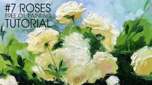 Oil painting for beginners step by step flowers. Roses How To Speed Painting Roses Wet On Wet Technique Free Oil Painting Tutorial Youtube