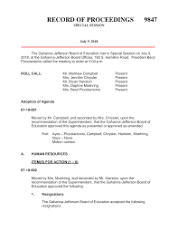 The Gahanna-Jefferson Board of Education met in Regular Session