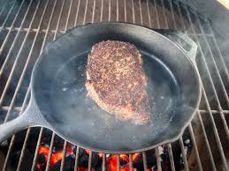 In a bowl, add the potatoes, steak and chopped vegetables. Perfect Pittsburgh Style Ribeye Pic Heavy Big Green Egg Egghead Forum The Ultimate Cooking Experience