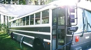 The Exterior Of Our Skoolie School Bus Conversion Paint Job Umgebauter Bus Schulbus Bus