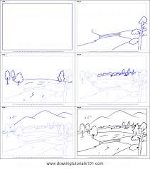 How To Draw An Easy Landscape Printable Step By Step Drawing Sheet Drawingtutorials1 Landscape Drawings Landscape Drawing Tutorial Landscape Drawing For Kids