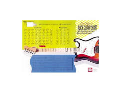 mel bay 94404 rock guitar master chord wall chart by william bay