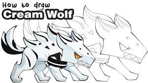 How to draw Good Boy Cream Wolf | Cookie Run Kingdom - YouTube