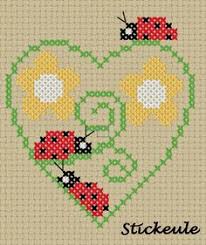 Ems designs are available at needlework shops worldwide. 240 Cross Stitch Ladybug Mariquitas Ideas Cross Stitch Stitch Cross Stitch Patterns