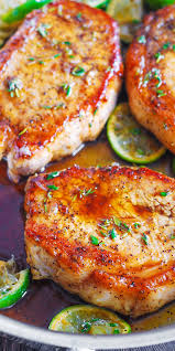 Pan Fried Pork Chops With Honey Lime Glaze Pan Fried Pork Chops Cooking Boneless Pork Chops Fried Pork Chops