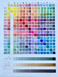 Acuarela Original Carta De Color Rueda De Color Pintura Geometrica Pintura Mode Color Mixing Chart Color Mixing Chart Acrylic Watercolor Painting Techniques