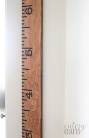 How To Mark Height On A Ruler Growth Chart Cutesy Crafts