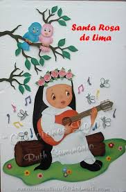 Santa Rosa De Lima Dia De Santa Rosa Sta Rosa De Lima Manualidades