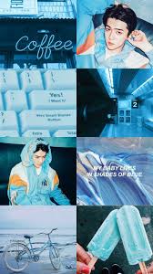 Aesthetic Blue Oh Sehun Pacar Pria Gambar Wallpaper Ponsel