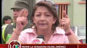 Murió la senadora Gilma Jiménez