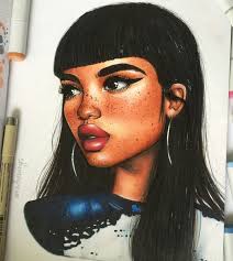 Mixed Art Art Drawings Female Art