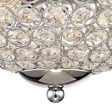 Unlike, flush mount and semi flush mount lighting, this type of lighting points directly at a specific spot and these materials can include copper, chrome, stainless steel, plastic, crystal, and wood. Possini Euro Faith Chrome Crystal Ceiling Lights Set Of 2 9k035 Lamps Plus