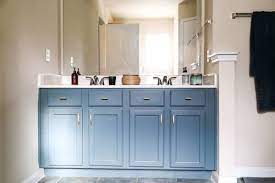 Inasmuch as indeed it's also an important room for you. Painting A Bathroom Vanity Without Sanding Love Renovations