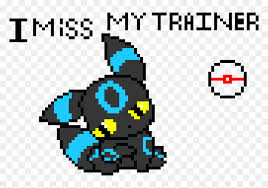 Transparent Shiny Umbreon Png Pokemon Pixel Art Png Download Vhv