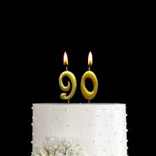 (birthday cake) decorated cake served at a birthday party. Buy Magjuche Gold 90th Birthday Numeral Candle Number 90 Cake Topper Candles Party Decoration For Women Or Men Online In Indonesia B07syg5zf6